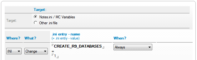 Create R9 Databases